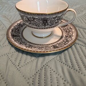 Vintage Royal Doulton Baronet (H4999) Teacup & Saucer Made in England Bone China